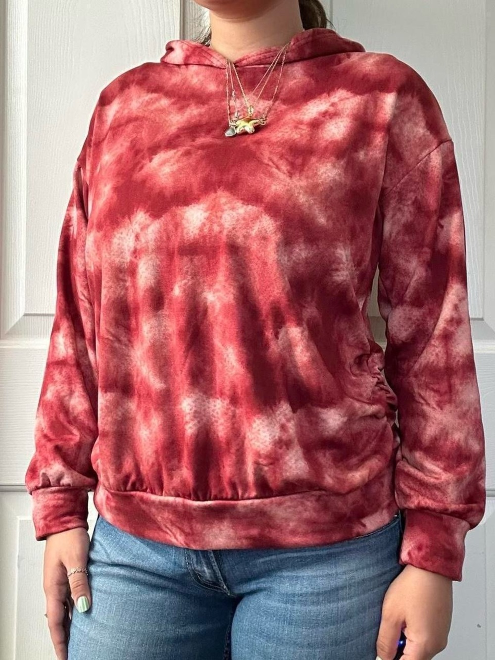 red tie dye hoodie ❤️